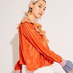 Nikki Chasin  Sonnet Top / Tomato Multi (Size Small)